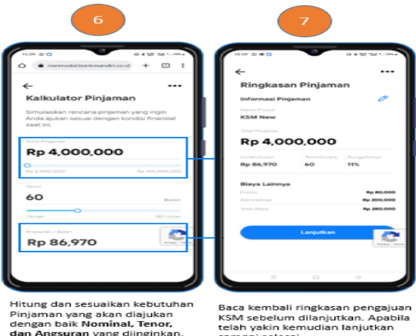 pinjaman online livin mandiri